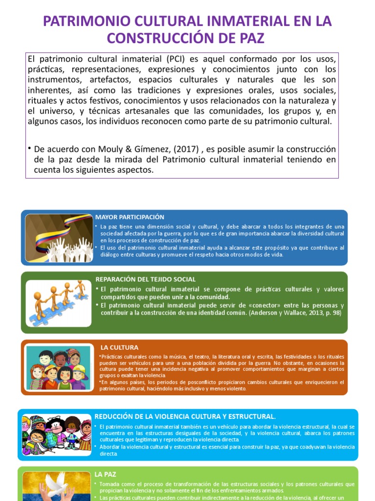 Patrimonio Cultural Inmaterial en La Construcción de Paz | PDF ...