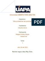 Tarea 1 de Etica Profecional Del Psicologo