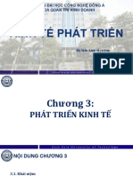 KTHPT - Chương 3. Phát Triển Kinh Tế