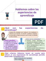 Experiencias de Aprendizaje