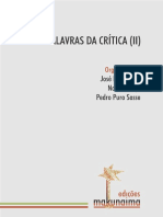 Novas Palavras Da Critica II