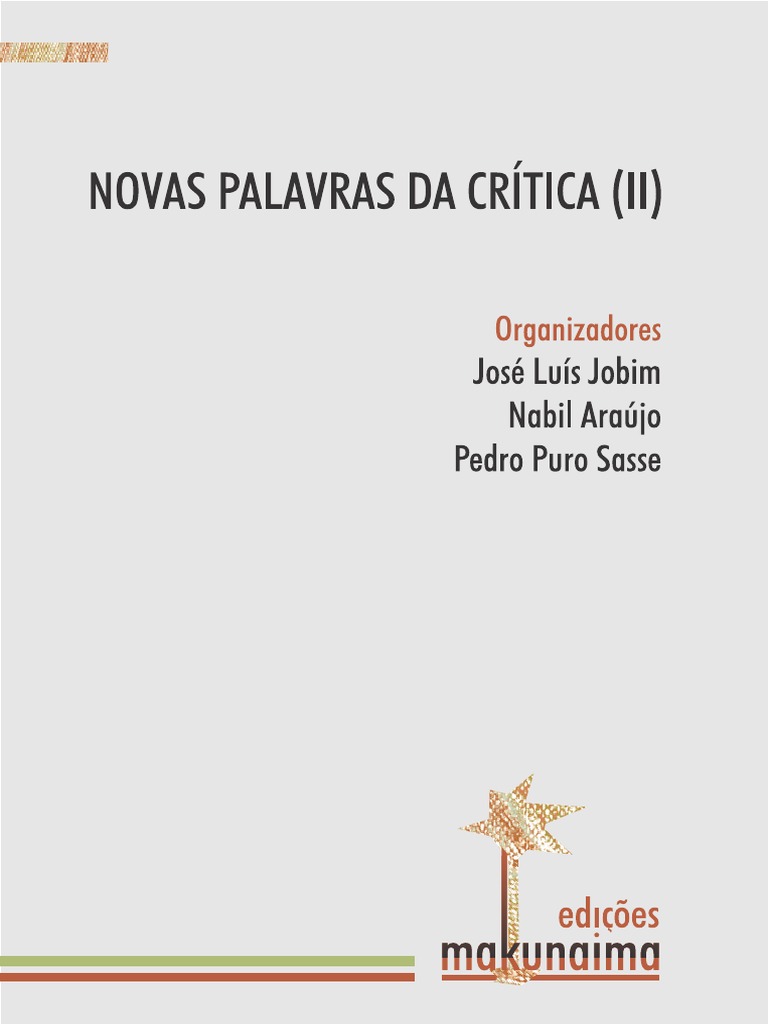 Novas Palavras Da Critica II | PDF | Gênero | Estudos de Gênero