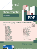 Residential Arcitectual Styles and Characteristics - Lizzie and Jameela