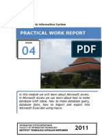 Practical Work Report: KS091302 Introduction To Information System
