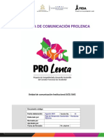 PROLENCA - Estrategia Comunicacional 2021