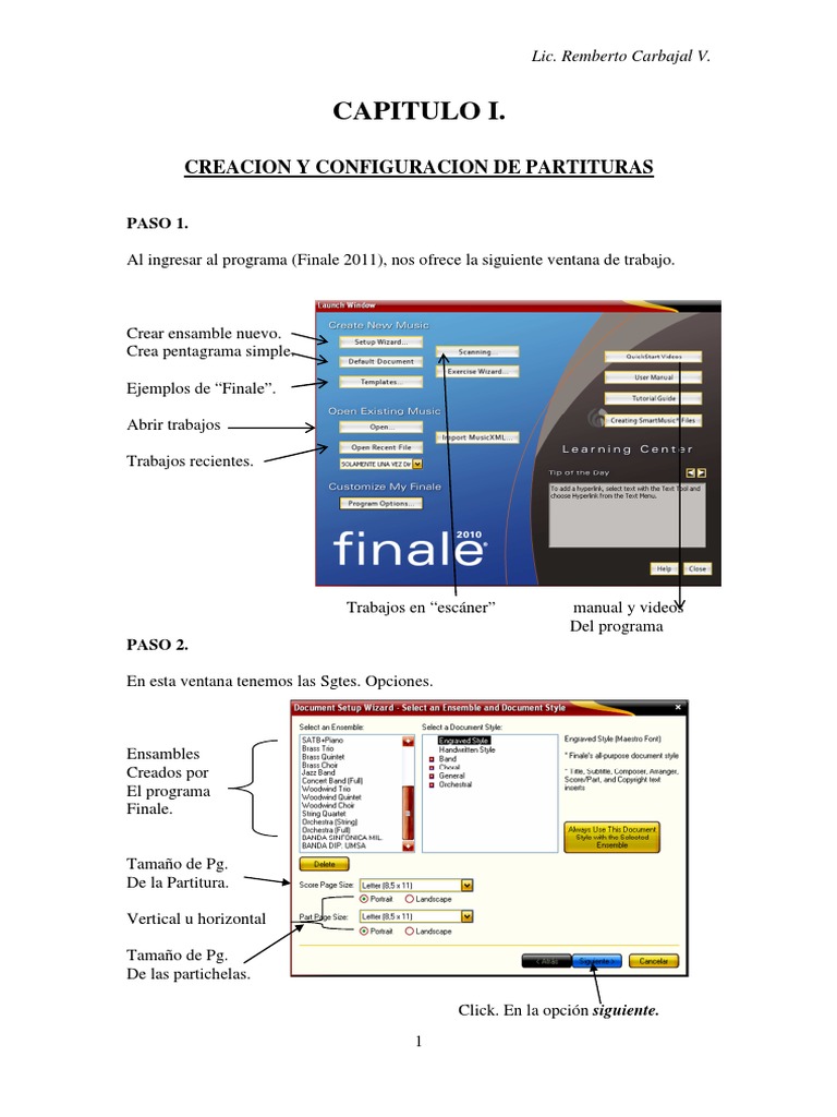 Manual de Finale 2018 PDF. PDF Notación musical Composiciones