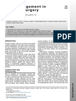 Pain Management in Thoracic Surgery