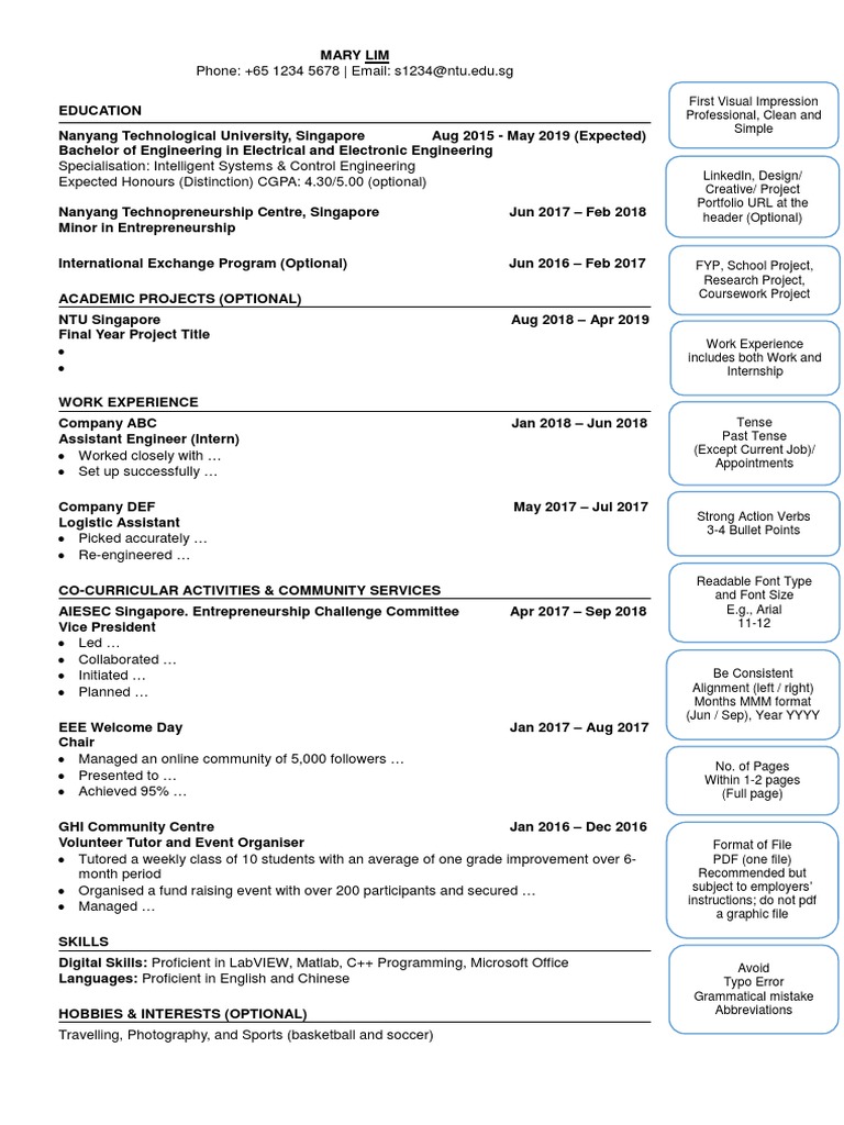 Resume Template PDF - 1715907103