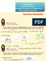 Distribuição Normal - Estudo Dirigido - Gabarito