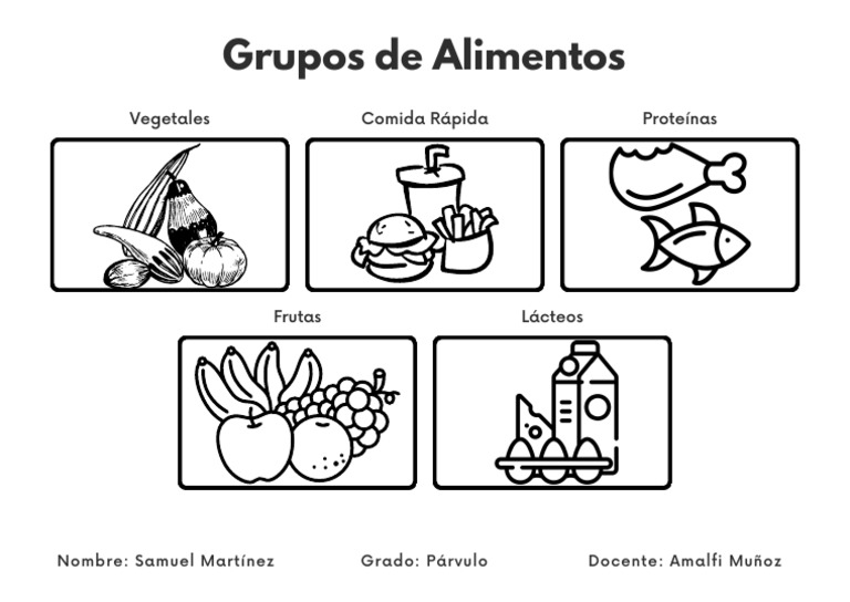 Grupos De Alimentos Pdf