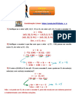 Estudo Orientado - Vetores 2 - Gabarito - Enm