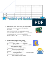 Prasens Und Modalverben Arbeitsblatter - 50137
