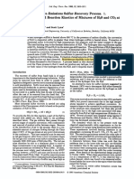 Development of A Zero-Emissions Sulfur-Recovery Process. 1.