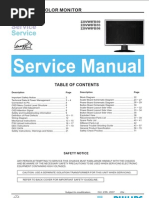 Download Philips LCD Monitor 220VW8FB service manual by pagy snv SN65402741 doc pdf