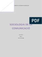 Sociologia de La Comunicacio