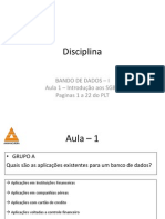 Aula-1 Introdução Ao SGBD