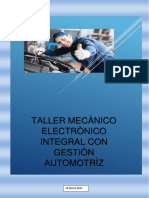 Taller Mecànico Electrònico Integral Con Gestión Automotrìz: 14 MAYO 2023