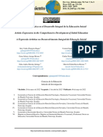 La Expresión Artística en El Desarrollo Integral de La Educación Inicial