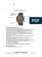 Bedienungsanleitung Cal. E670: Wochentagsanzeige Minutenzähler Für 1/20 Sekunden Der Stoppuhr
