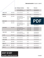 Trim Size Matrix