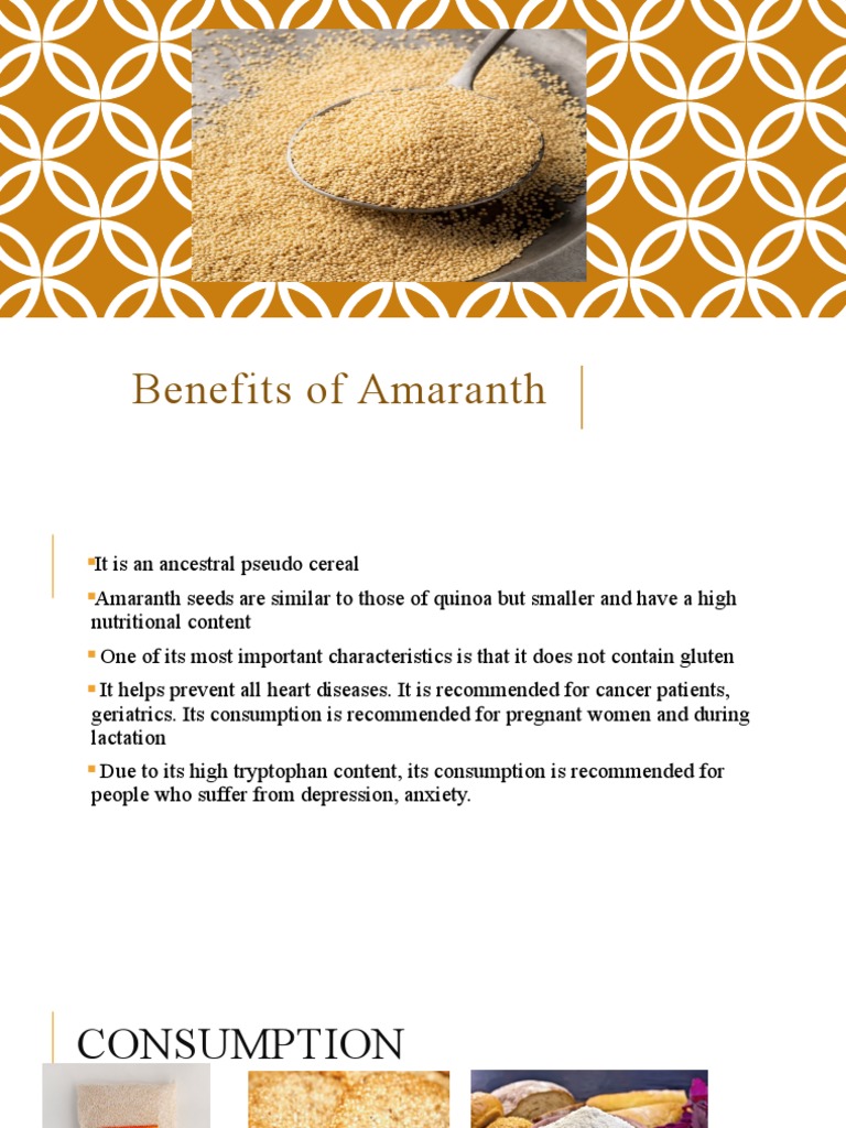 Benefits of Amaranth | PDF | Wellness