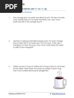 Grade 3 Measurement Worksheets | PDF | Litre | Weight