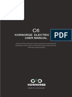 C6 Kornorge Electric Bike User Manual