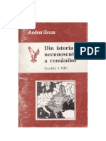 Andrei Groza - Din Istoria Necunoscută A Românilor - 2001