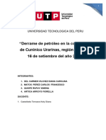 Trabajo de Investigacion Derrame de Petroleo Peru