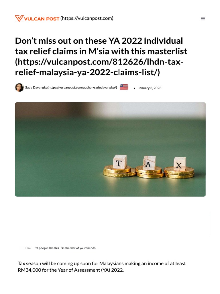 Tax Relief 2022 Detail PDF