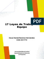 17 Leyes de Trabajo en Equipo - Oscar Ramírez