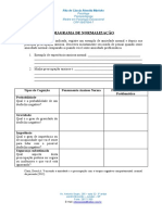 Diagrama de Normalização Ansiedade