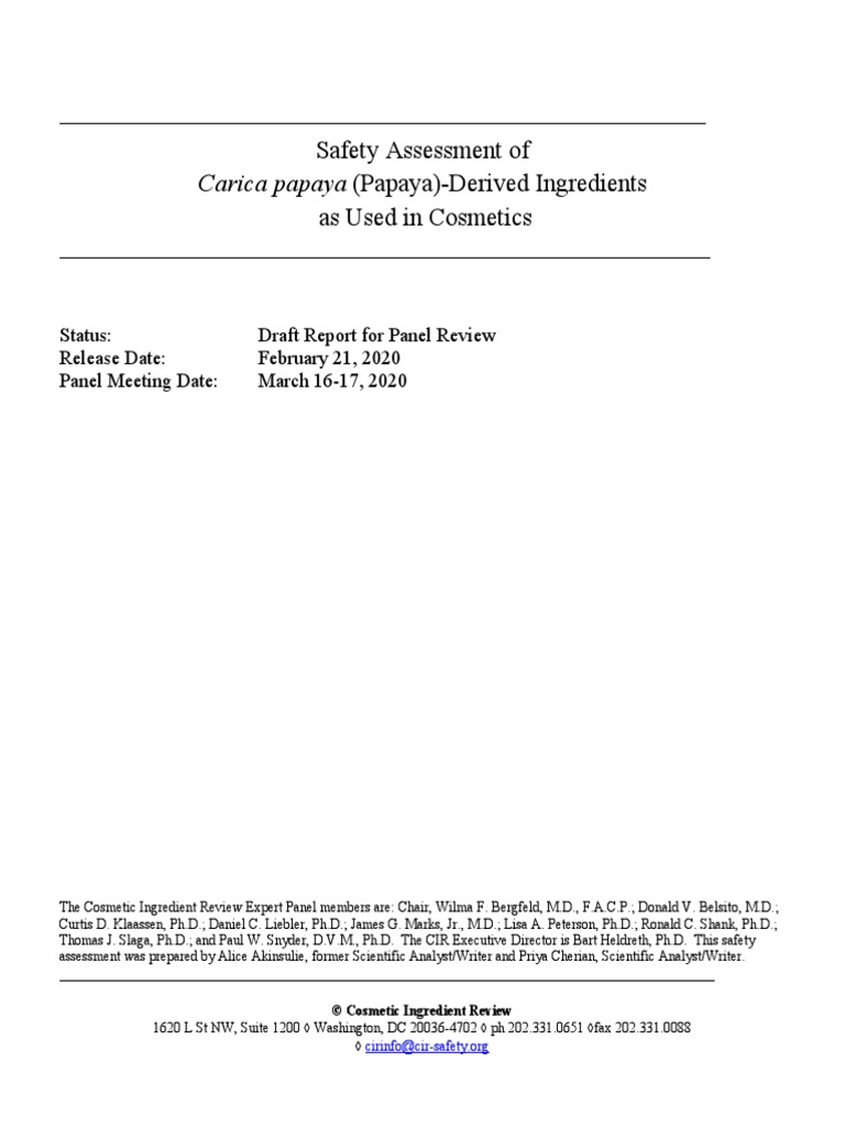 Papaya Leaves Extract PDF Particulates Laboratory Rat