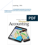 Test Bank For Managerial Accounting 14th Edition Carl Warren James M Reeve Jonathan Duchac