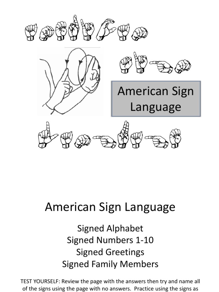 Book American Sign Language PDF