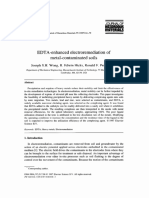 EDTA-enhanced electroremediation of metal-contaminated soils