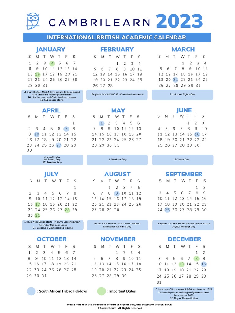 2025-2026 School Calendar Overview | PDF | Adolescence | Career And ...