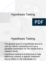 Hypothesis testing 1