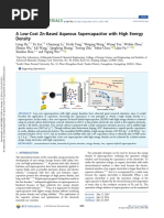 A Low-Cost Zn-Based Aqueous Supercapacitor With High Energy Density