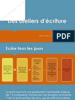 Des Ateliers Décriture