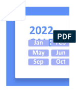 2023 Simple Blue Monthly Calendar1