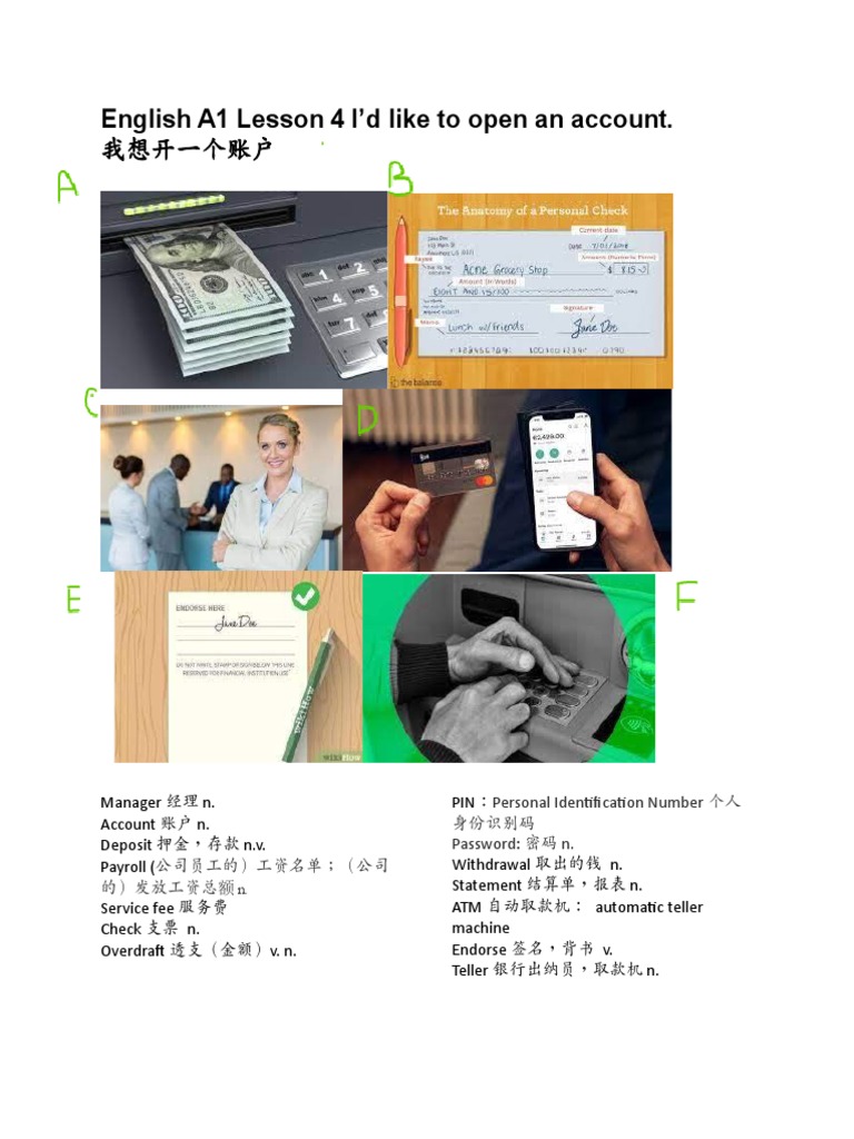 English A1 Lesson 4 I | PDF