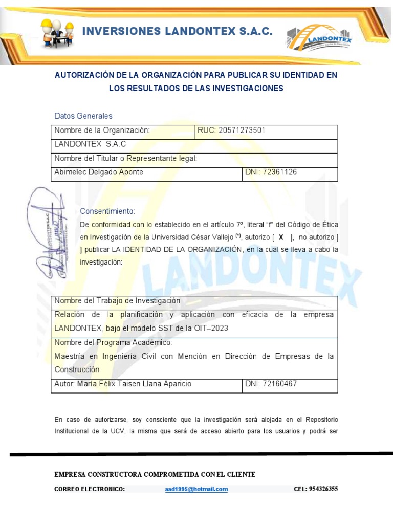Carta de Autorizacion | PDF | Tecnologías de la información | Informática