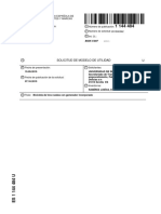 Solicitud de Modelo de Utilidad U: Oficina Española de Patentes Y Marcas