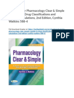 Test Bank For Pharmacology Clear Simple A Guide To Drug Classifications and Dosage Calculations 2nd Edition Cynthia Watkins 588 4