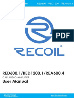 RED600.1/RED1200.1/REA600.4 User Manual: Car Audio Amplifier