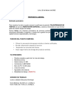 Formato de Propuesta Laboral - Renovación Especial