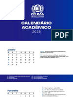 Calendário Acadêmico 2023 CEUMA