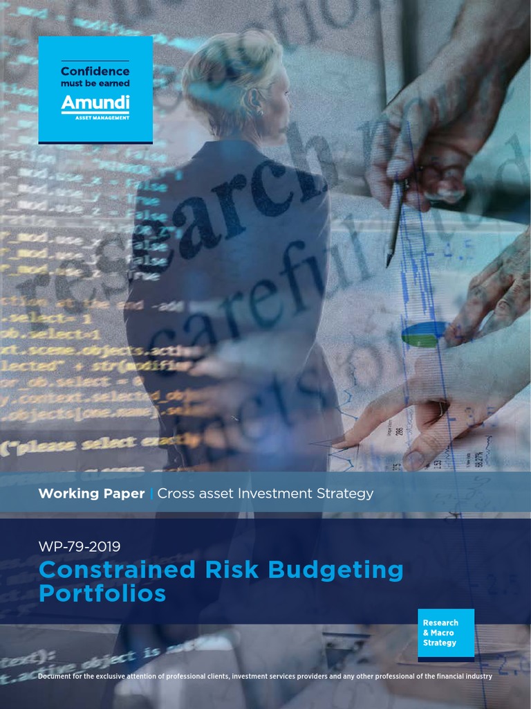 Amundi Constrained Risk Budgeting Portfolios 2019 PDF