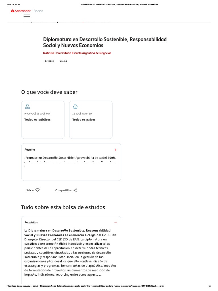 Diplomatura En Desarrollo Sostenible Responsabilidad Social Y Nuevas